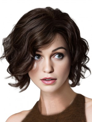 Black Bob Wig With Remy Real Chin Length 100% Hand Tied