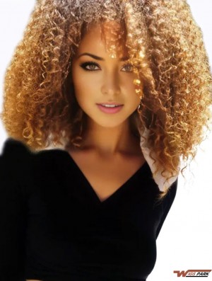 Curly Synthetic Sonalii Castillo Wigs Black Women With Capless Cropped Color  Style