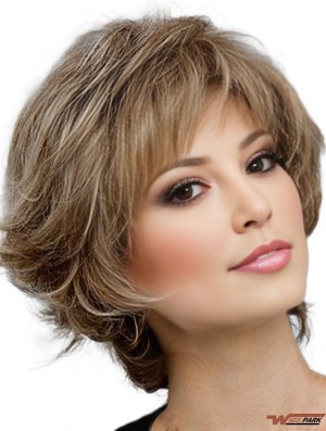 Curly Real Hair 100% Hand Tied Chin Length Layered Cut
