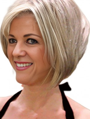 Remy Real Blonde Straight Layered  Wig Line For Sale