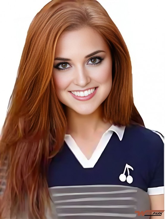 Full Lace Real Hair Wig Straight Style Long Length Cropped Color