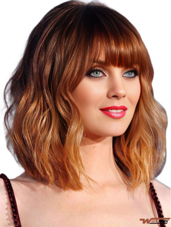 Cropped Wavy 100% Hand Tied Virgin European Real Hair  Wig
