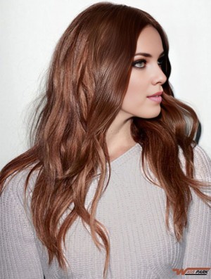 Real Hair Monofilament Wig Lace Front Long Length Straight Style