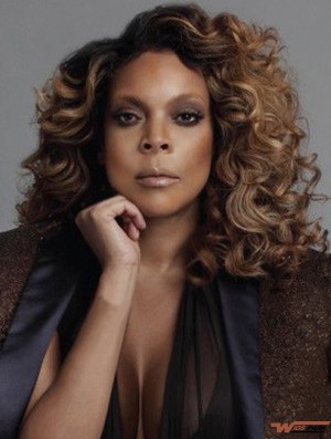 Without Bangs Curly Ombre/2 Tone 16 inch Style  Wigs