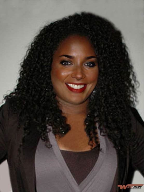 Black Long  Lace Front Incredible 16 inch Kim Kimble Wigs