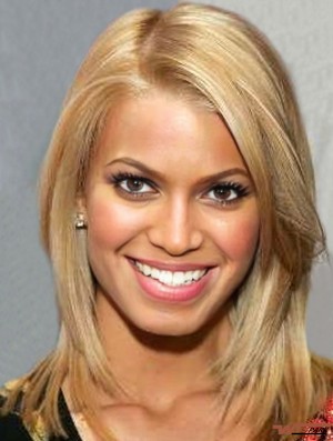 12 inch Perfect Blonde Shoulder Length Straight Layered  Wigs