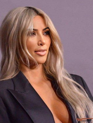 Long Remy Real Hair Lace Front 22 inch Wavy Blonde  Wigs